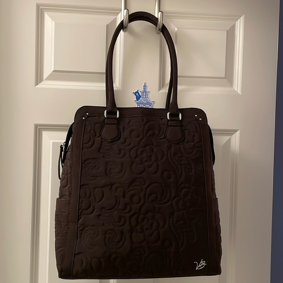 Vera Bradley Handbags - Vera Bradley large tote in chocolate brown